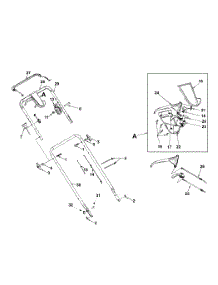 Handle & Controls parts for White Outdoor Self-Propelled Mower 12C-959I190 / 2001 from AppliancePartsPros.com