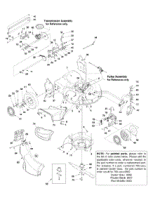 General Assembly parts for White Outdoor Lawn Mower 12B-999I190 / 2000 from AppliancePartsPros.com