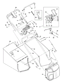 Handle, Control & Bag Lc-215E parts for White Outdoor Lawn Mower 12BE999M190 / 2000 from AppliancePartsPros.com