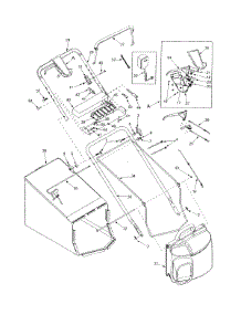 Upper Handle (Electric Start) parts for White Outdoor Self-Propelled Mower 12BE999M190 / 2001 from AppliancePartsPros.com