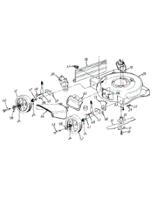 Deck Assembly parts for White Outdoor Lawn Mower 11A-702A190 / 1998 from AppliancePartsPros.com