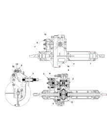 Differential Assembly parts for White Outdoor Lawn Rider 13A-328-190 / 2001 from AppliancePartsPros.com