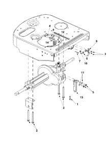 Transaxle Brackets parts for White Outdoor Lawn Rider 13A-328-190 / 2001 from AppliancePartsPros.com