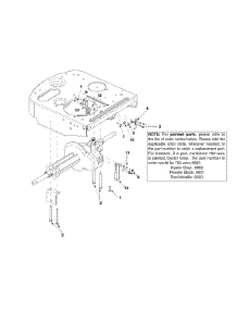 Transaxle Bracket parts for White Outdoor Lawn Rider 13A-328-190 / 2002 from AppliancePartsPros.com