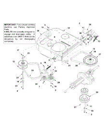 Drive Assembly parts for White Outdoor Lawn Rider 13A-344-190 / 2003 from AppliancePartsPros.com