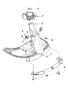 Steering Column parts for White Outdoor Lawn Rider 13A-344-190 / 2003 from AppliancePartsPros.com