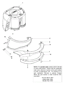 Grass Bag Assembly parts for White Outdoor Lawn Rider 13A-344-190 / 2004 from AppliancePartsPros.com