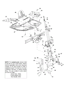 Steering parts for White Outdoor Lawn Rider 13A-344-190 / 2004 from AppliancePartsPros.com