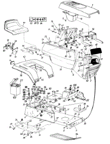 Body Assembly parts for White Outdoor Lawn Tractor 130-656F190 / 1990 from AppliancePartsPros.com