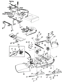 Deck Lift Assembly parts for White Outdoor Lawn Tractor 131-656F190 / 1991 from AppliancePartsPros.com