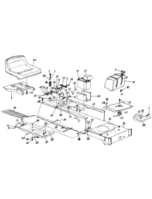 Frame Assembly parts for White Outdoor Lawn Tractor 131-656F190 / 1991 from AppliancePartsPros.com