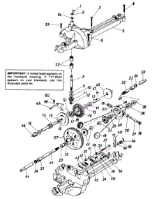 Single Speed Transaxle (717-0542) parts for White Outdoor Lawn Tractor 131-656F190 / 1991 from AppliancePartsPros.com