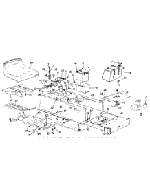Lower Frame, Running Board, Gas Tank, Battery & Seat parts for White Outdoor Lawn Tractor 132-666F190 / 1992 from AppliancePartsPros.com
