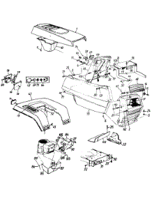 Side Covers, Hood & Rear Fender parts for White Outdoor Lawn Tractor 132-666F190 / 1992 from AppliancePartsPros.com