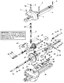 Single Speed Transaxle (618-0073) parts for White Outdoor Lawn Tractor 132-666F190 / 1992 from AppliancePartsPros.com