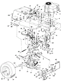 Rear Drive Assembly parts for White Outdoor Lawn Tractor 137-656-190 / 1987 from AppliancePartsPros.com