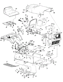 Body Assembly parts for White Outdoor Lawn Tractor 138-656-190 / 1988 from AppliancePartsPros.com