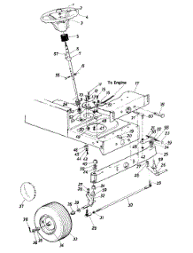 Steering Assembly parts for White Outdoor Lawn Tractor 138-656-190 / 1988 from AppliancePartsPros.com