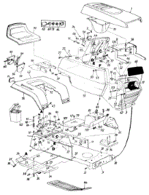 Body Assembly parts for White Outdoor Lawn Tractor 138-656-190 / 1989 from AppliancePartsPros.com