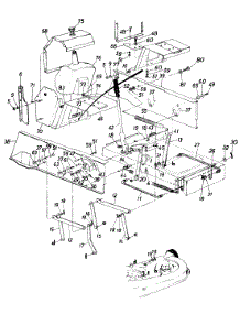 Lift Assembly parts for White Outdoor Lawn Tractor 137-666-190 / 1987 from AppliancePartsPros.com