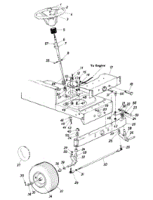 Steering Assembly parts for White Outdoor Lawn Tractor 137-666-190 / 1987 from AppliancePartsPros.com