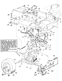 Drive Mounting Assembly parts for White Outdoor Lawn Tractor 139-666-190 / 1989 from AppliancePartsPros.com