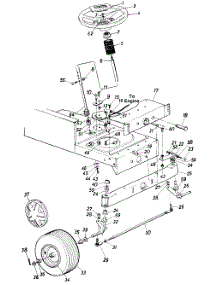 Steering Assembly parts for White Outdoor Lawn Tractor 139-666-190 / 1989 from AppliancePartsPros.com