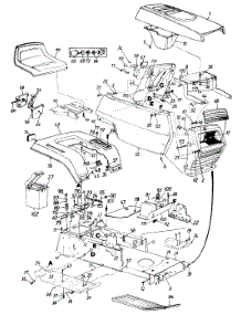 Body Assembly parts for White Outdoor Lawn Tractor 130-706F190 / 1990 from AppliancePartsPros.com