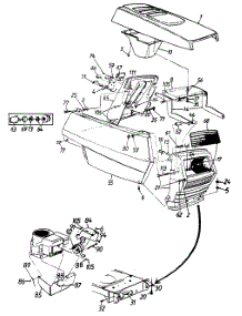 Hood Assembly parts for White Outdoor Lawn Tractor 131-706F190 / 1991 from AppliancePartsPros.com