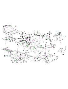 Frame, Seat And Brake Assembly parts for White Outdoor Lawn Tractor 133K606F190 / 1993 from AppliancePartsPros.com