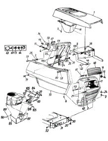 Side Covers, Hood & Dash Panel Lt-125 parts for White Outdoor Lawn Tractor 133K696F190 / 1993 from AppliancePartsPros.com