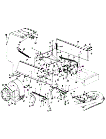 Upper Frame, Deck Lift Assembly & Wheels Lt-125 parts for White Outdoor Lawn Tractor 133K696F190 / 1993 from AppliancePartsPros.com