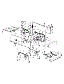Upper Frame & Deck Lift Assembly parts for White Outdoor Lawn Tractor 135A676F190 / 1995 from AppliancePartsPros.com