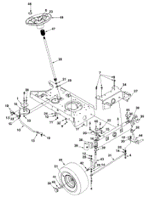 Steering And Front Axle parts for White Outdoor Lawn Tractor 13AA662F190 / 2002 from AppliancePartsPros.com