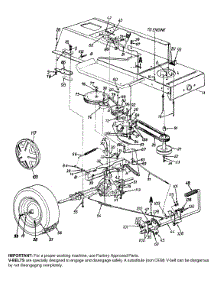 Lower Frame Assembly And Wheels Lt-13 parts for White Outdoor Lawn Tractor 13AA672F190 / 1999 from AppliancePartsPros.com