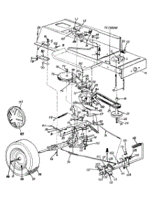 Lower Frame & Wheel Assembly parts for White Outdoor Lawn Tractor 13AA673F190 / 1998 from AppliancePartsPros.com