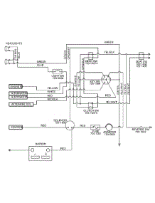 Schematic parts for White Outdoor Lawn Tractor 13AA673F190 / 1998 from AppliancePartsPros.com