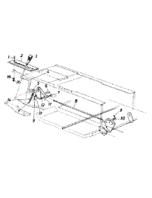 Speed Selector Lever Assembly parts for White Outdoor Lawn Tractor 13AA673F190 / 1998 from AppliancePartsPros.com