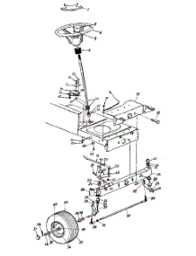 Steering, Front Axle & Wheel Assembly parts for White Outdoor Lawn Tractor 13AA673F190 / 1998 from AppliancePartsPros.com