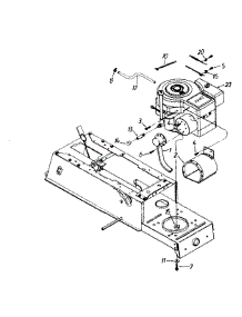 Engine Assembly parts for White Outdoor Lawn Tractor 134A606F190 / 1994 from AppliancePartsPros.com