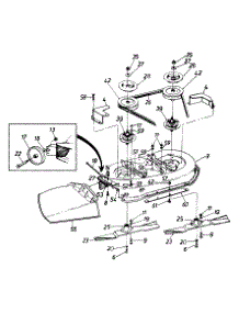 Mowing Deck parts for White Outdoor Lawn Tractor 134A606F190 / 1994 from AppliancePartsPros.com