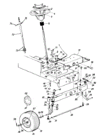 Steering Assembly parts for White Outdoor Lawn Tractor 134A606F190 / 1994 from AppliancePartsPros.com