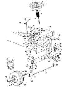 Steering Assembly parts for White Outdoor Lawn Tractor 130-686G190 / 1990 from AppliancePartsPros.com