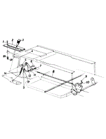 Speed Selector Assembly parts for White Outdoor Tractor 131-686G190 / 1991 from AppliancePartsPros.com