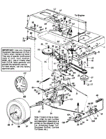 Lower Frame & Drive System parts for White Outdoor Lawn Tractor 132-686G190 / 1992 from AppliancePartsPros.com
