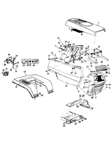 Side Covers, Hood & Rear Fender parts for White Outdoor Lawn Tractor 132-686G190 / 1992 from AppliancePartsPros.com