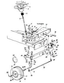 Steering Mechanism parts for White Outdoor Lawn Tractor 132-686G190 / 1992 from AppliancePartsPros.com