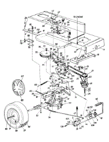 Wheel & Lower Frame Assembly Lt-14 parts for White Outdoor Lawn Tractor 133R676G190 / 1993 from AppliancePartsPros.com