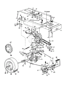 Lower Frame And Wheel Assembly Lt-14 parts for White Outdoor Lawn Tractor 13BP673F190 / 1999 from AppliancePartsPros.com