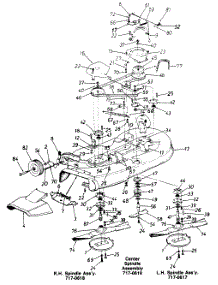 Mowing Deck Assembly parts for White Outdoor Lawn Tractor 137-686-190 / 1987 from AppliancePartsPros.com